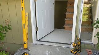 Jeld Wen Front Door Installation  Really crappy products and craftsmanship PART 1 [upl. by Beata]