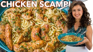 Easy CHICKEN SCAMPI Recipe [upl. by Nanda736]