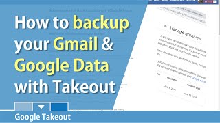 Use Google Takeout to backup your Gmail and Apps by Chris Menard [upl. by Nosnev]