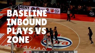 Best Basketball Baseline Inbound Plays vs Zone [upl. by Yecram866]