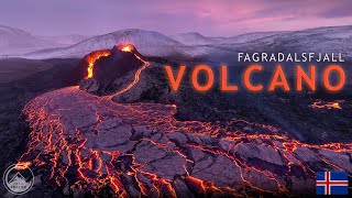 ICELANDIC VOLCANO ERUPTION 4K  Flying through the lava [upl. by Parris]