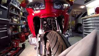 Goldwing GL1800 Superbrace Fork Stabilizer installation footage [upl. by Ary]