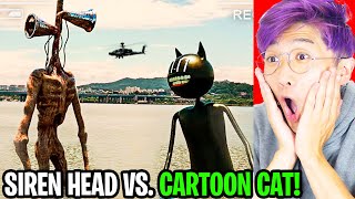 LANKYBOX Reacts To SIRENHEAD vs CARTOON CAT INSANE REAL LIFE FOOTAGE [upl. by Carlyle829]