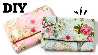 DIY Purse Wallet Tutorial [upl. by Ahsiekyt]