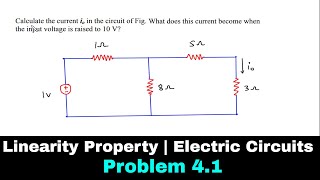 Linearity Property  Electric Circuits  Problem 41 [upl. by Ardnued477]