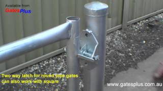 Gate Latch 2 way for round pipe and square [upl. by Joseito]