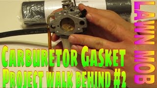 Making A Carburetor Gasket Project Walk Behind quot2quot [upl. by Ballard]