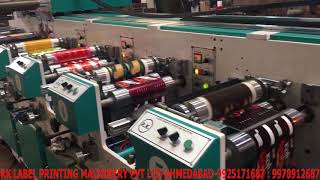 8 Color Flexo Label Printing Machine RKFM8 Color [upl. by Fugazy610]