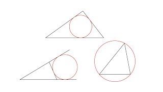 Inscribed escribed and circumscribed circles [upl. by Gilliette550]