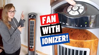 Lasko Tower Fan with Ionizer Review 2021  Wind Curve 42quot Oscillating Tower Fan  Amazon Buys [upl. by Leia497]