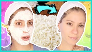 MASCARILLA DE ARROZ PARA ACLARAR TU ROSTRO  PIEL SIN MANCHAS  NatyGloss [upl. by Burtie387]