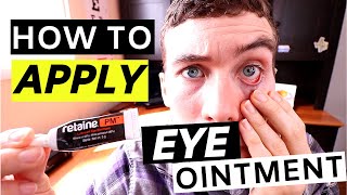 🔴Eye Ointment  How to Apply Eye Ointment Simple [upl. by Dettmer]