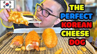 The Perfect KOREAN CHEESE DOG [upl. by Adieren939]