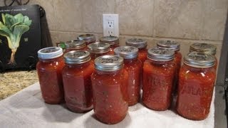 Spaghetti Sauce Canning the Easy Way [upl. by Silecara]