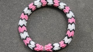 Rainbow Loom Nederlands Quadrafish Armband [upl. by Acirretal]