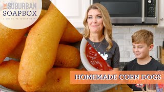 Easy Homemade Corn Dogs Recipe [upl. by Eidok964]