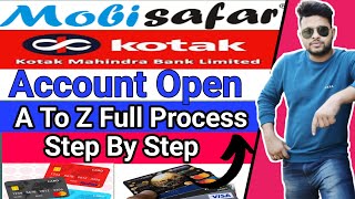 Kotak Mahindra Bank Account Open Zero Balance  Mobisafar  A to Z Information  How To Open Kotak [upl. by Enimaj587]