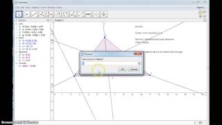 Consruct an inscribed circle with Geogebra [upl. by Goober]