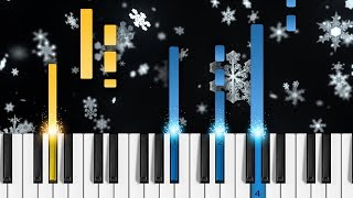 Vivaldi  Winter The Four Seasons  EASY Piano Tutorial [upl. by Atnas167]