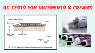 Quality Control Tests for Ointments amp Creams  Semisolids  QC  Pharmacy [upl. by Avrom832]