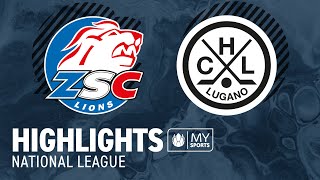 ZSC Lions vs Lugano 23  Highlights National League [upl. by Koerlin]