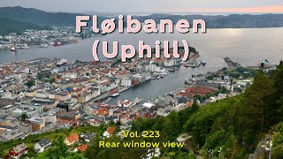 Rear window view  Fløibanen Vetrlidsalmenning – Fløyen Vol 223 [upl. by Cart]