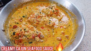 How To Make Creamy Cajun Sauce For Seafood  Meshascorner [upl. by Dimmick752]