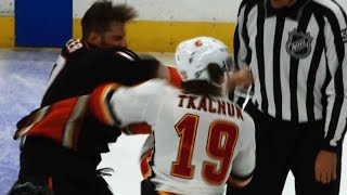 Ryan Kesler sends Matthew Tkachuks mouthguard flying with right fist [upl. by Bandur]