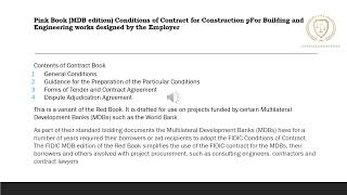 FIDIC  Why do you use FIDIC Contracts [upl. by Auos]