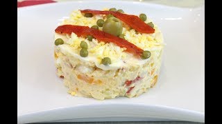 Ensaladilla rusa  Receta paso a paso [upl. by Ecerahc360]