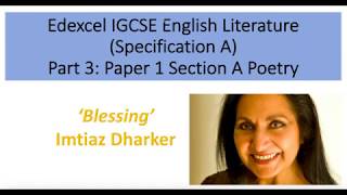 Analysis of Blessing by Imtiaz Dharker [upl. by Ahsia153]