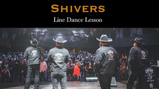 Shivers  Line Dance LESSON [upl. by Otecina267]