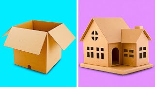 25 INCREDIBLE CARDBOARD CRAFTS TO MAKE AT HOME  Recycling Projects by 5Minute Decor [upl. by Alekahs]