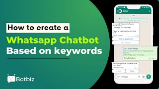 How to create Whatsapp Chatbot  Botbiz [upl. by Felix]