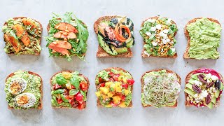 How to Make Avocado Toast 10 WAYS [upl. by Sirrad]