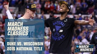 Duke vs Wisconsin 2015 National Championship  FULL GAME [upl. by Tuinenga]