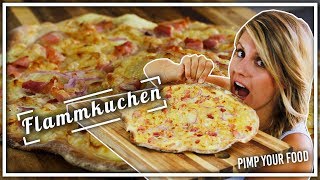 Flammkuchen selbst machen  so knusprig amp lecker  Felicitas Then  Pimp Your Food [upl. by Meriel]