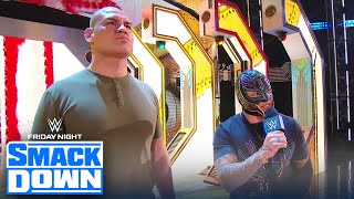 Cain Velasquez Rey Mysterio confront Brock Lesnar  FRIDAY NIGHT SMACKDOWN [upl. by Gerdi]