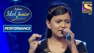 Niharika Delivers A Soothing Performance  Indian Idol Junior 2 [upl. by Arbed436]