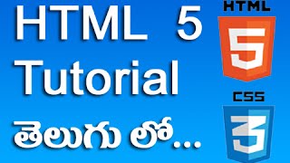 HTML 5 Tutorial in Telugu [upl. by Eimilb]