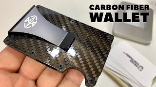 Minimalist Carbon Fiber Wallet Money Clip Review [upl. by Mechling]