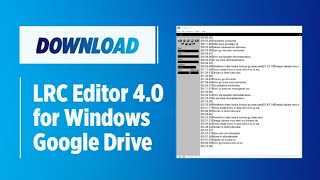 Download LRC Editor PC Windows [upl. by Ahsekar]