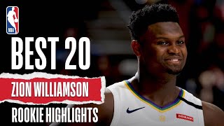 Zion Williamsons 20 BEST Rookie Highlights [upl. by Ellerol]