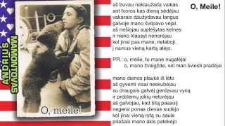 Andrius Mamontovas  O Meile [upl. by Hazrit]