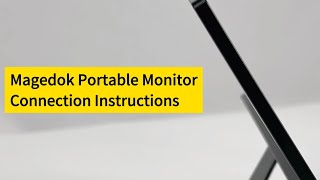 Magedok PIX9 Portable Monitor Connection Instructions [upl. by Nevi]