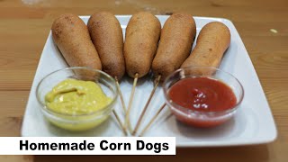 How to Make Corn Dogs  Easy Homemade Corn Dogs Recipe Short Version [upl. by Rihat]