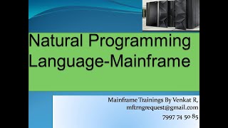 Natural Programming Language on Mainframe [upl. by Anitnamaid]