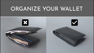 How to Organize Mens Wallet  EDC Wallet Organization [upl. by Shalna]