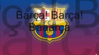 FCBarcelona Song with Lyrics  Anthem EnglishCatalan [upl. by Karlyn]