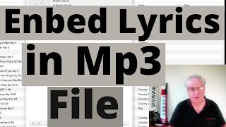 How to Embed lyrics in Mp3 file [upl. by Onaicilef190]